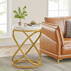 Table d'appoint ronde moderne de 19 pouces
