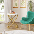 Table d'appoint ronde moderne de 19 pouces