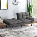 Futon moderne en mousse à mémoire de forme avec accoudoirs réglables