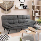 Futon moderne en mousse à mémoire de forme avec accoudoirs réglables