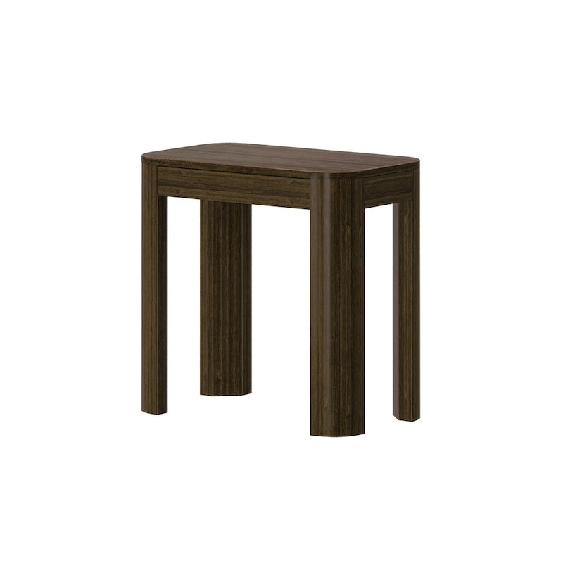 Table d'appoint rectangulaire à chevrons et poutres Contour - 25