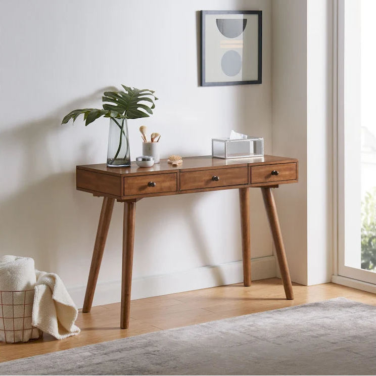 Mid-Century Modern 44 2-Drawer Vanity / Desk