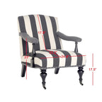 Fauteuil bleu acier - 27,6 X 36,8 X 35 pouces - 28 largeur X 37 profondeur X 35 hauteur