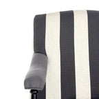 Fauteuil bleu acier - 27,6 X 36,8 X 35 pouces - 28 largeur X 37 profondeur X 35 hauteur