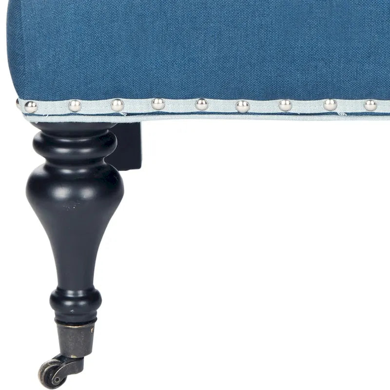 Fauteuil bleu acier - 27,6 X 36,8 X 35 pouces - 28 largeur X 37 profondeur X 35 hauteur
