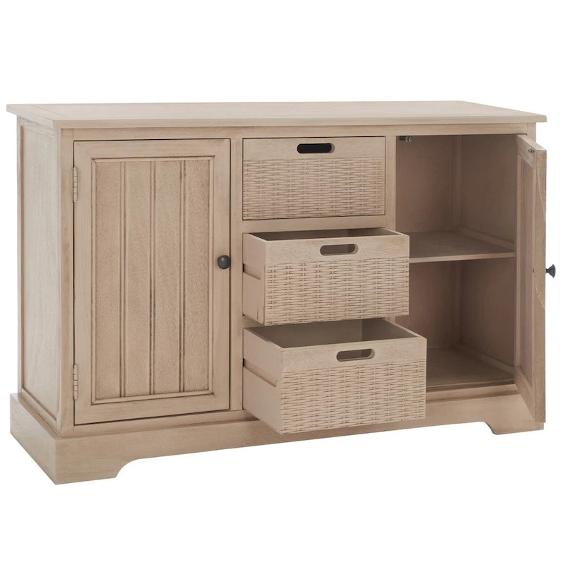 Meuble de rangement à deux tiroirs avec trois paniers amovibles - 39,8 m (l) X 12,5 m (L) X 29,5 m (H) - 41 m (l) X 13 m (P) X 26 m (H)