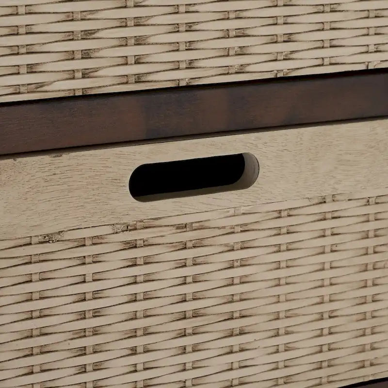 Meuble de rangement à deux tiroirs avec trois paniers amovibles - 39,8 m (l) X 12,5 m (L) X 29,5 m (H) - 41 m (l) X 13 m (P) X 26 m (H)