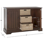 Meuble de rangement à deux tiroirs avec trois paniers amovibles - 39,8 m (l) X 12,5 m (L) X 29,5 m (H) - 41 m (l) X 13 m (P) X 26 m (H)