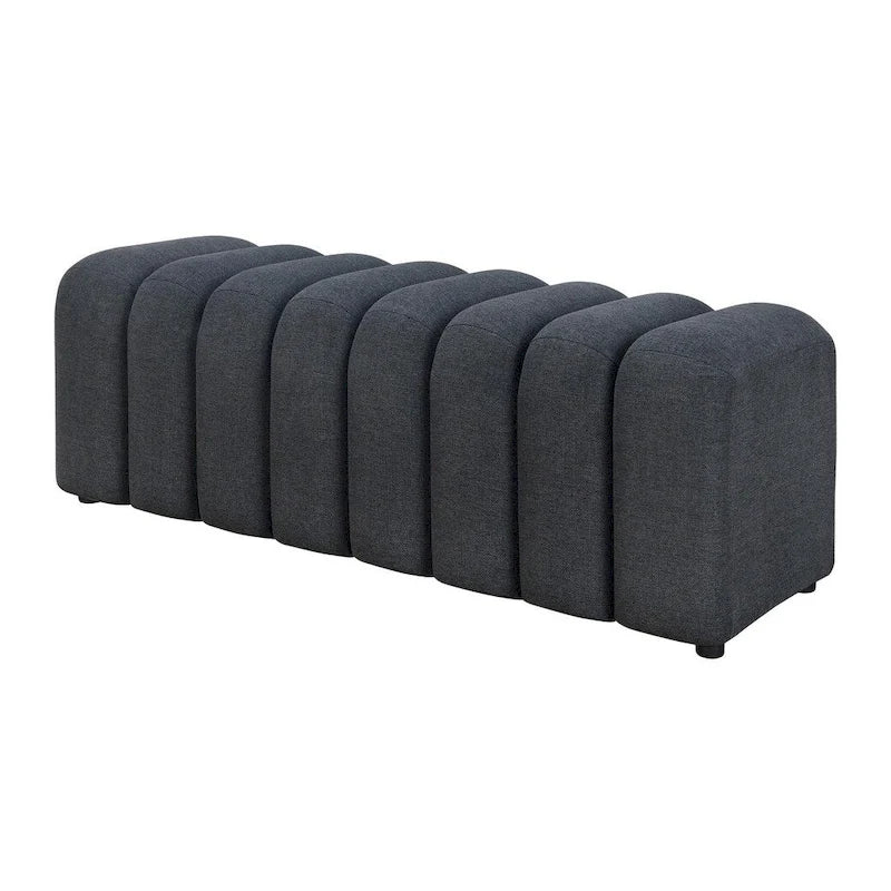 Banc décoratif matelassé