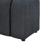 Banc décoratif matelassé