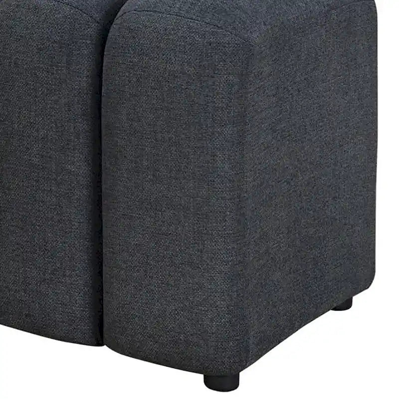 Banc décoratif matelassé