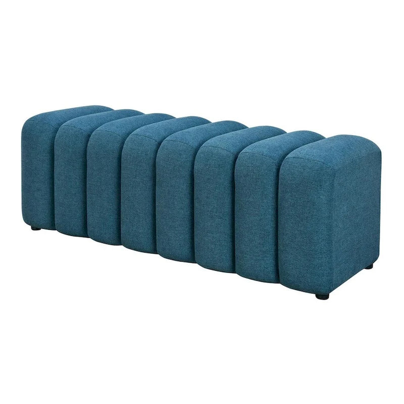 Banc décoratif matelassé