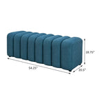 Banc décoratif matelassé