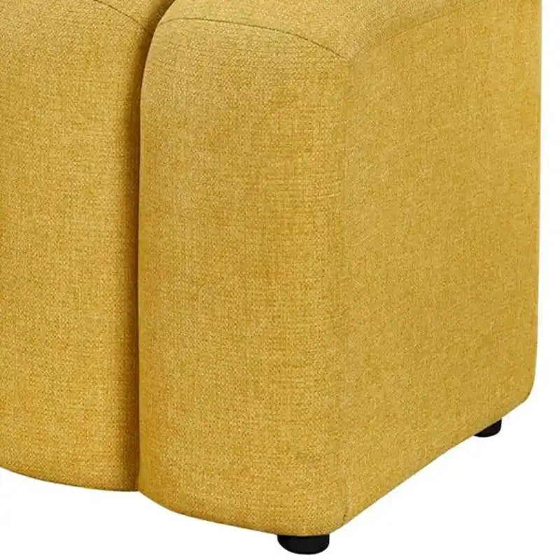 Banc décoratif matelassé
