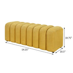 Banc décoratif matelassé