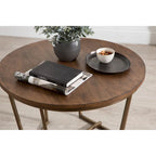 Table basse en bois et métal