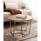 Table basse en bois et métal