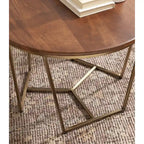 Table basse en bois et métal