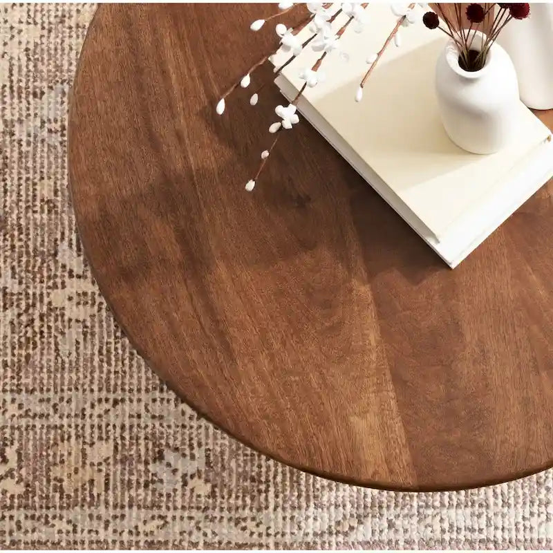 Table basse en bois et métal
