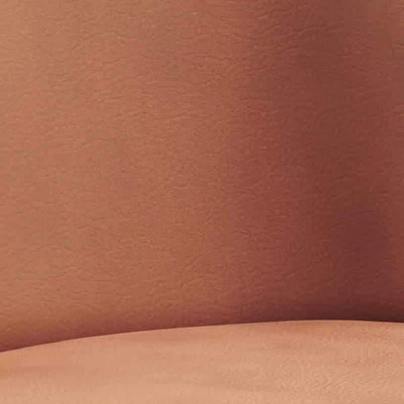 Chaise de salle à manger de 56 cm, design ergonomique, revêtement en tissu marron, intérieur noir