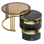 Table basse ronde empilable