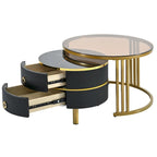 Table basse ronde empilable