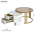 Table basse ronde empilable