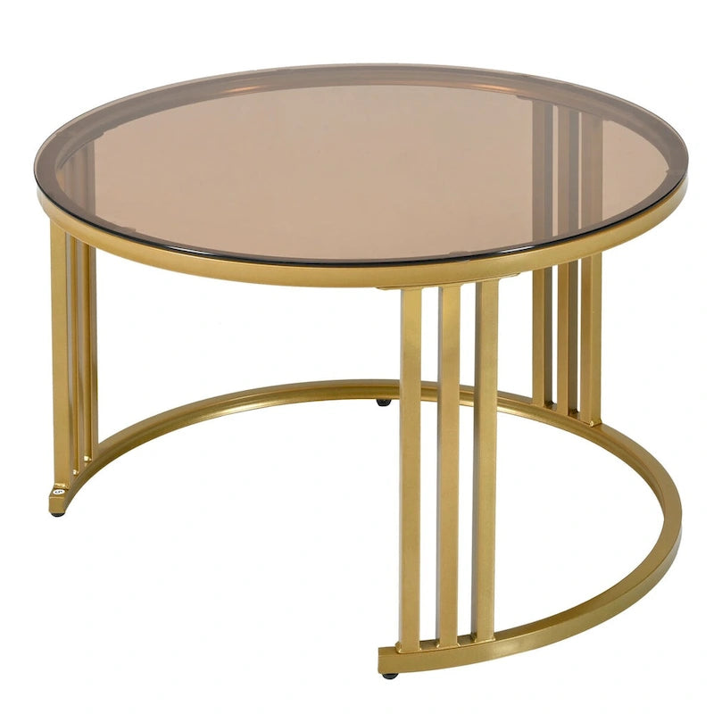 Table basse ronde empilable