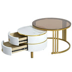 Table basse ronde empilable