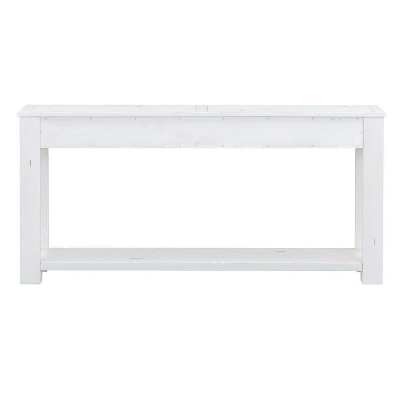 Table d'entrée avec tiroirs de rangement et étagère inférieure