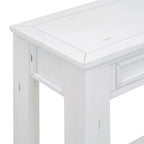 Table d'entrée avec tiroirs de rangement et étagère inférieure