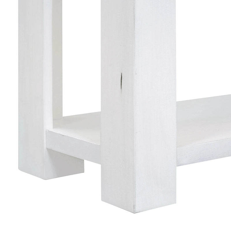 Table d'entrée avec tiroirs de rangement et étagère inférieure